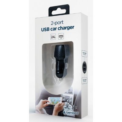 ������������ �������� ������� Gembird TA-U2C48A-CAR-01, 2 �����, 4.8�, �������, ������ - �������� 5