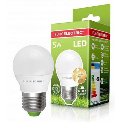 �������� EUROELECTRIC LED G45 5W E27 4000K 220V (LED-G45-05274(EE)) - �������� 2