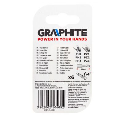 ����� ��� Graphite ������� PH1 / 2/3, PZ1/2/3 x 25 ��, 6 ��. (56H540) - �������� 3