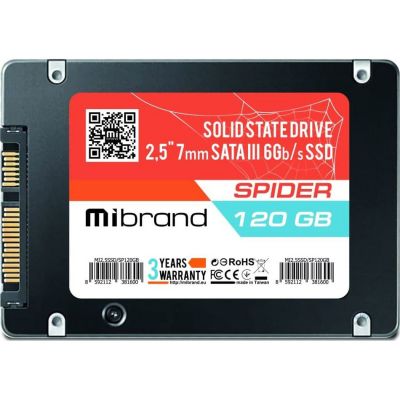 SSD  Mibrand Spider 120Gb SATA III 2.5" (MI2.5SSD/SP120GB) -  1