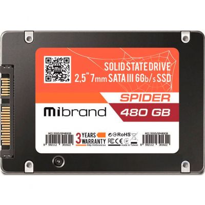 SSD  Mibrand Spider 480Gb SATA III 2.5" (MI2.5SSD/SP480GB) -  1
