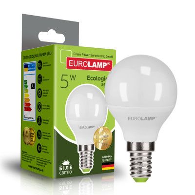 �������� Eurolamp LED G45 5W E14 4000K 220V (LED-G45-05144(P)) - �������� 1