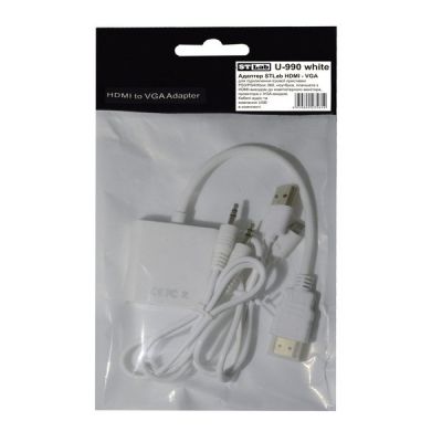 ���������� HDMI M to VGA F (� �������� ����� � ������� �� USB) ST-Lab (U-990 white) - �������� 6