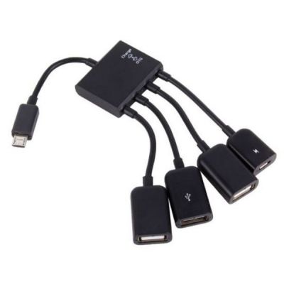  Lapara LA-MicroUSB-OTG-HUB black -  2