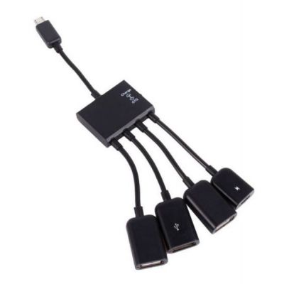  Lapara LA-MicroUSB-OTG-HUB black -  1