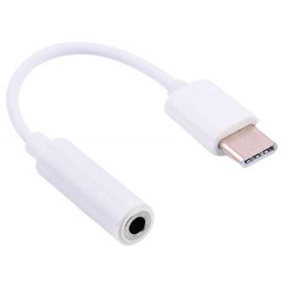  Lapara USB Type-C Male - Audio AUX mini jack 3,5mm Female (LA-Type-C-Audio-3.5mm white) -  1