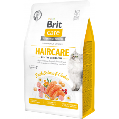 ����� ���� ��� ����� Brit Care Cat GF Haircare Healthy and Shiny Coat 400 � (8595602540891) - �������� 1