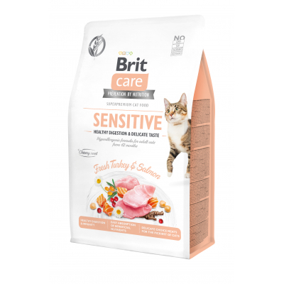 ����� ���� ��� ����� Brit Care Cat GF Sensitive HDigestion and Delicate Taste 400 � (8595602540716) - �������� 1