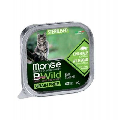 ������ ��� ���� Monge BWild Grain Free Wet Wild Boar Sterilised Cat 100 � (8009470012904) - �������� 1