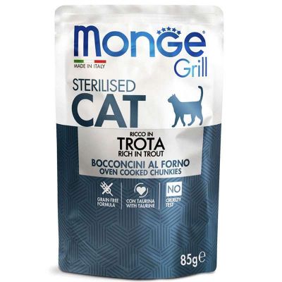     Monge Cat Grill Sterilised  85  (  ) (8009470013659) -  1