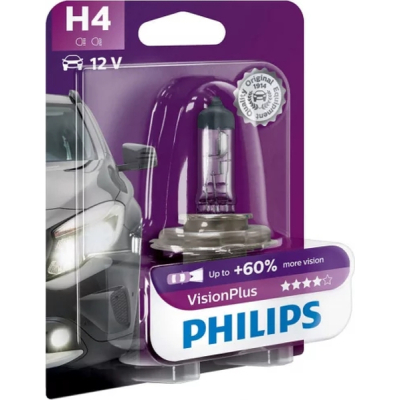 ��������� Philips 12342VPB1 H4 Vision Plus 12V 60/55W (3228) - �������� 1