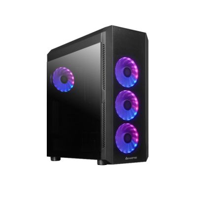  Chieftec Scorpion 4 Black,  , Mid Tower,  ATX / Micro ATX / Mini ITX, 1xUSB 2.0, 2xUSB 3.2, 0.6 , 4120  RGB LED,    RGB- (DF-908),      (GL-04B-OP) -  1