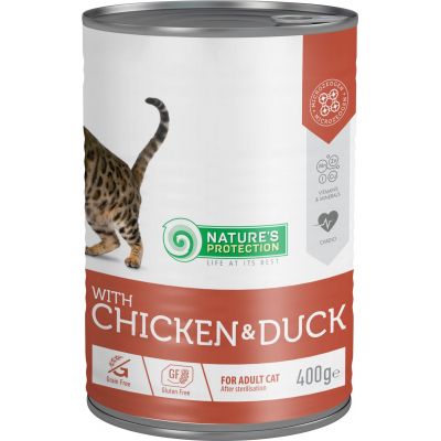 �������� ��� ����� Nature's Protection Adult Sterilised Chicken & Duck 400 � (KIK45611) - �������� 1