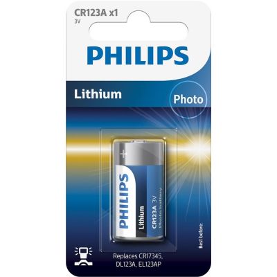  Philips CR 123A Lithium 3V *1 (CR123A/01B) -  1