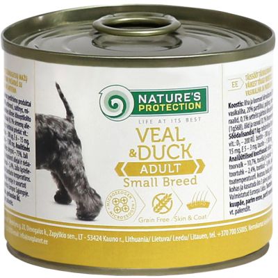 �������� ��� ����� Nature's Protection Adult small breed Veal&Duck 400 � (KIK45096) - �������� 1