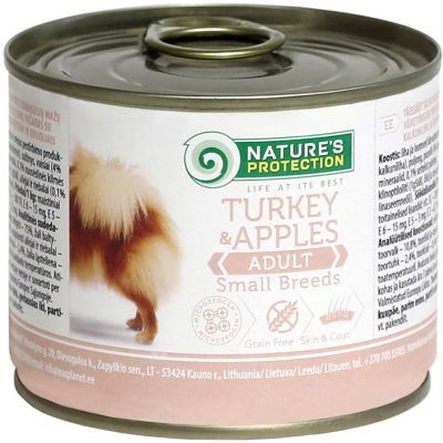 �������� ��� ����� Nature's Protection Adult Small Breeds Turkey&Apples 200 � (KIK24520) - �������� 1