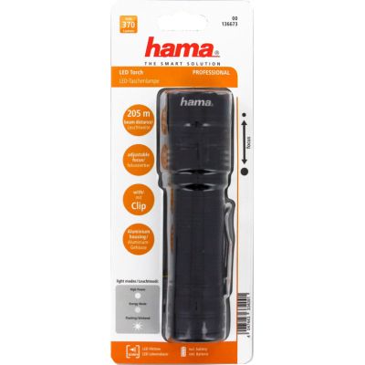  Hama Professional 4 LED Torch L370 Black (00136673) -  3