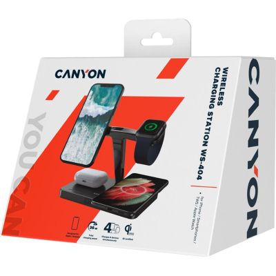   Canyon WS-404 4in1 Wireless charger (CNS-WCS404B) -  3