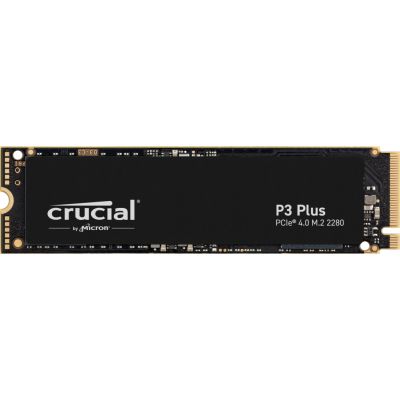 ������������ ����������� M.2 1Tb, Crucial P3 Plus, PCI-E 4.0 x4, 3D TLC, 5000/3600 MB/s (CT1000P3PSSD8) - �������� 1