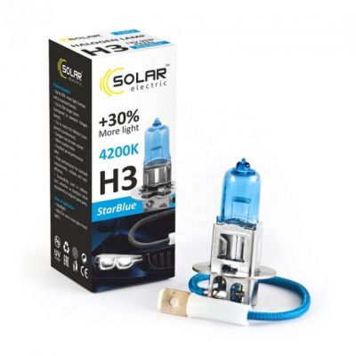 ��������� SOLAR H3 12V 55W PK22s StarBlue 4200K (1243) - �������� 4