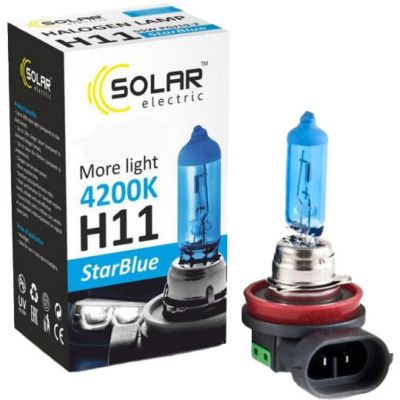 ��������� SOLAR H11 12V 55W PGJ19-2 StarBlue 4200K (1281) - �������� 1