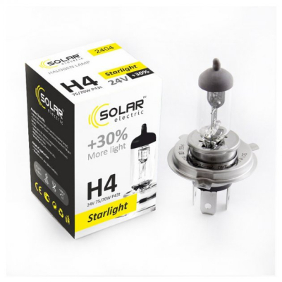 ��������� SOLAR H4 24V 75/70W P43t-38 Starlight+30 (2404) - �������� 2
