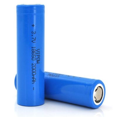 ����������� 18650 Li-Ion ICR18650 FlatTop, 2000mAh, 3.7V, Blue Vipow (ICR18650-2000mAhFT) - �������� 1