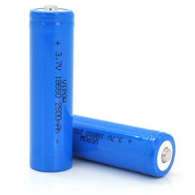 ���������� 18650 Li-Ion ICR18650 TipTop, 2500mAh, 3.7V, Blue Vipow (ICR18650-2500mAhTT) - �������� 1