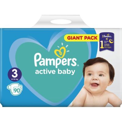 ϳ������ Pampers Active Baby Mid ����� 3 (6-10 ��) 90 � (8001090949455) - �������� 1