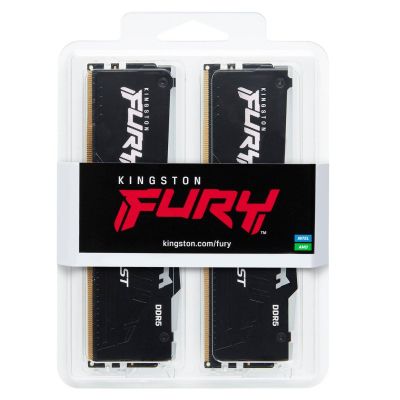     DDR5 16GB (2x8GB) 4800 MHz FURY Beast RGB Kingston Fury (ex.HyperX) (KF548C38BBAK2-16) -  4