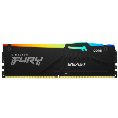 ������ ������ ��� ���������� DDR5 16GB 5200 MHz Beast Black RGB Kingston Fury (ex.HyperX) (KF552C40BBA-16) - �������� 1