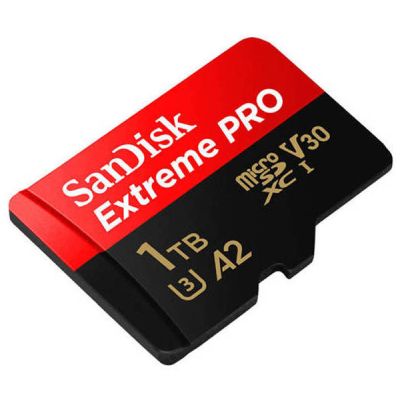   SanDisk 1 TB microSDXC UHS-I U3 Extreme Pro+SD Adapter (SDSQXCD-1T00-GN6MA) -  3