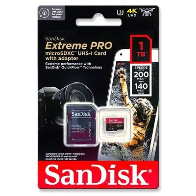 ����� ������ SanDisk 1 TB microSDXC UHS-I U3 Extreme Pro+SD Adapter (SDSQXCD-1T00-GN6MA) - �������� 4