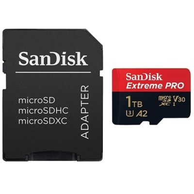 ����� ������ SanDisk 1 TB microSDXC UHS-I U3 Extreme Pro+SD Adapter (SDSQXCD-1T00-GN6MA) - �������� 1