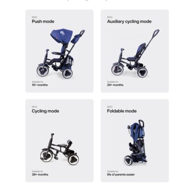   QPlay Rito+ Eva Blue (S380-8Blue) -  2