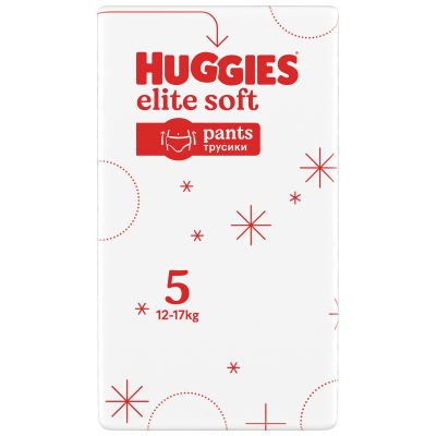 ϳ Huggies Elite Soft 5 (12-17 ) Box 68  (5029053582467) -  3
