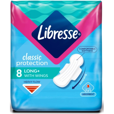 ó㳺����� ��������� Libresse Classic Protection Long 8 ��. (7322541233512) - �������� 2