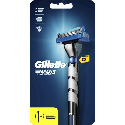 ������ Gillette Mach3 Turbo c 5 �������� ����������� (7702018610181) - �������� 2
