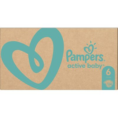 Pampers Active Baby  6 (Extra Large) 13-18  128  (8006540032688) -  2