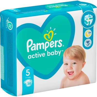 ��������� Pampers Active Baby ������ 5 (11-16 ��) 38 �� (8006540207796) - �������� 3