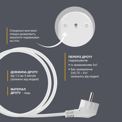 ������� ���������� Electrum C-ES-1789 5.0m, 2 ���, white (C-ES-1789) - �������� 6