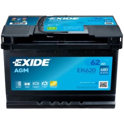 ����������� ������������� EXIDE START-STOP AGM 62Ah �� (-/+) (EK620) - �������� 1