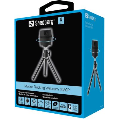 ���-������ Sandberg Motion Tracking Webcam 1080P + Tripod Black (134-27) - �������� 4