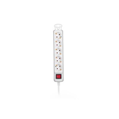 2E ��������� ���������� 5XSchuko � ���������, 3G*1.5��, 5�, white 2E-U05ES15M5 - �������� 2