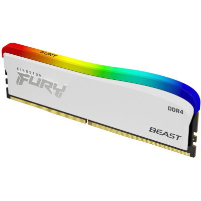     DDR4 8GB 3200 MHz Beast White RGB SE Kingston Fury (ex.HyperX) (KF432C16BWA/8) -  3