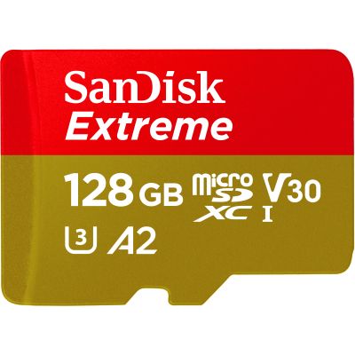 ����� ������ SanDisk 128GB microSD class 10 UHS-I U3 Extreme (SDSQXAA-128G-GN6MN) - �������� 1