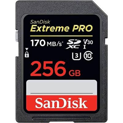  '  ' SanDisk 256GB SD class 10 UHS-I U3 V30 Extreme PRO (SDSDXXD-256G-GN4IN) -  1