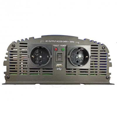 ������������ �������� 12V/220V MS-1500 1800W, approximate sinusoid, USB, Shuko*2 Tommatech (29446) - �������� 5