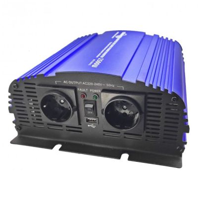 ������������ �������� 12V/220V MS-1500 1800W, approximate sinusoid, USB, Shuko*2 Tommatech (29446) - �������� 1