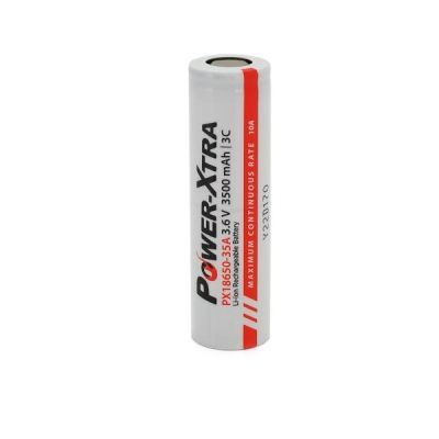  18650 Li-Ion 3500mAh, 3.7V, white Power-Xtra (PX18650-35W / 29752) -  1